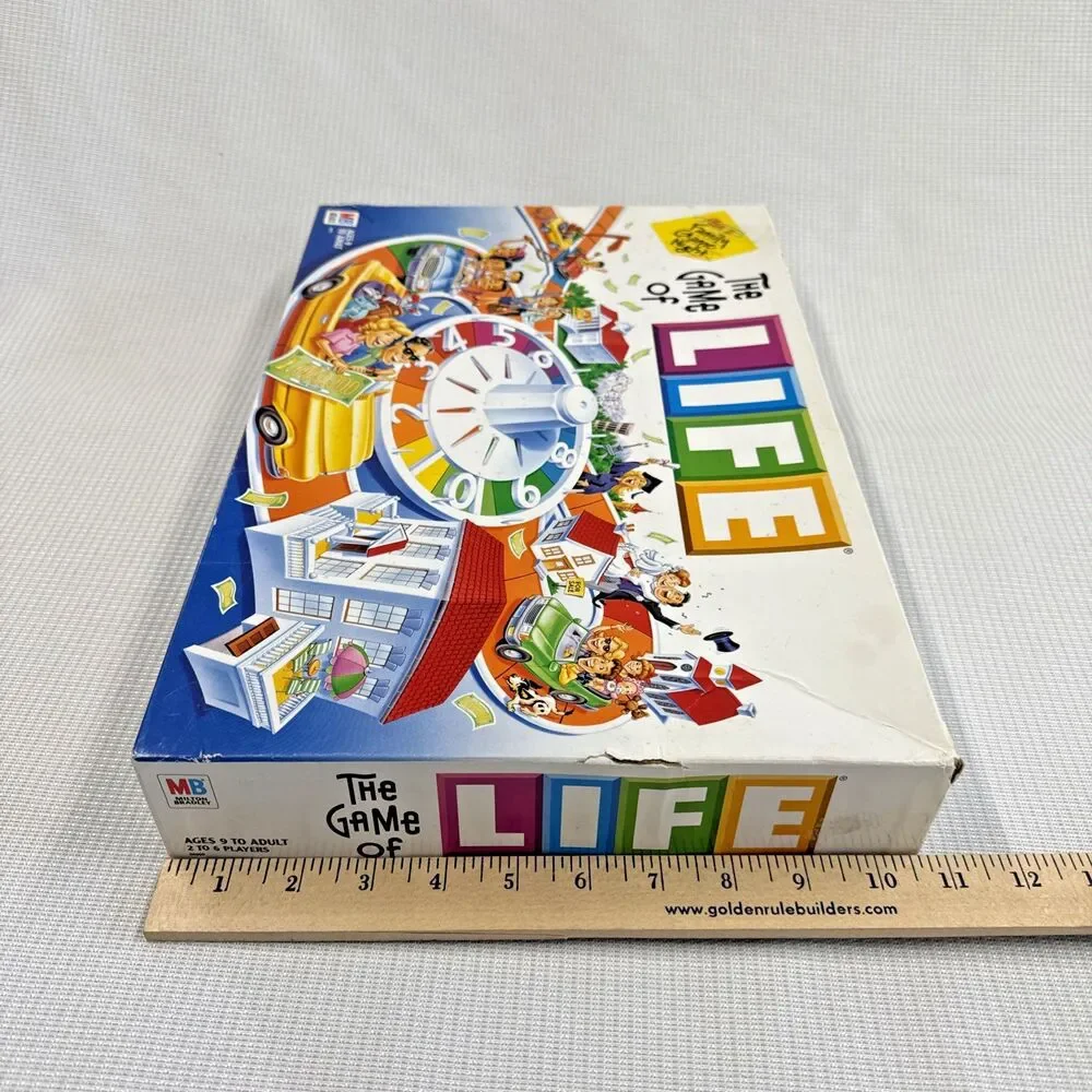 Vintage 2002 Hasbro The Game of Life Board Game - Preowned